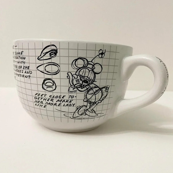 Disney Sketchbook Minnie Mouse Sketch Soup Mug - Picture 5 of 12
